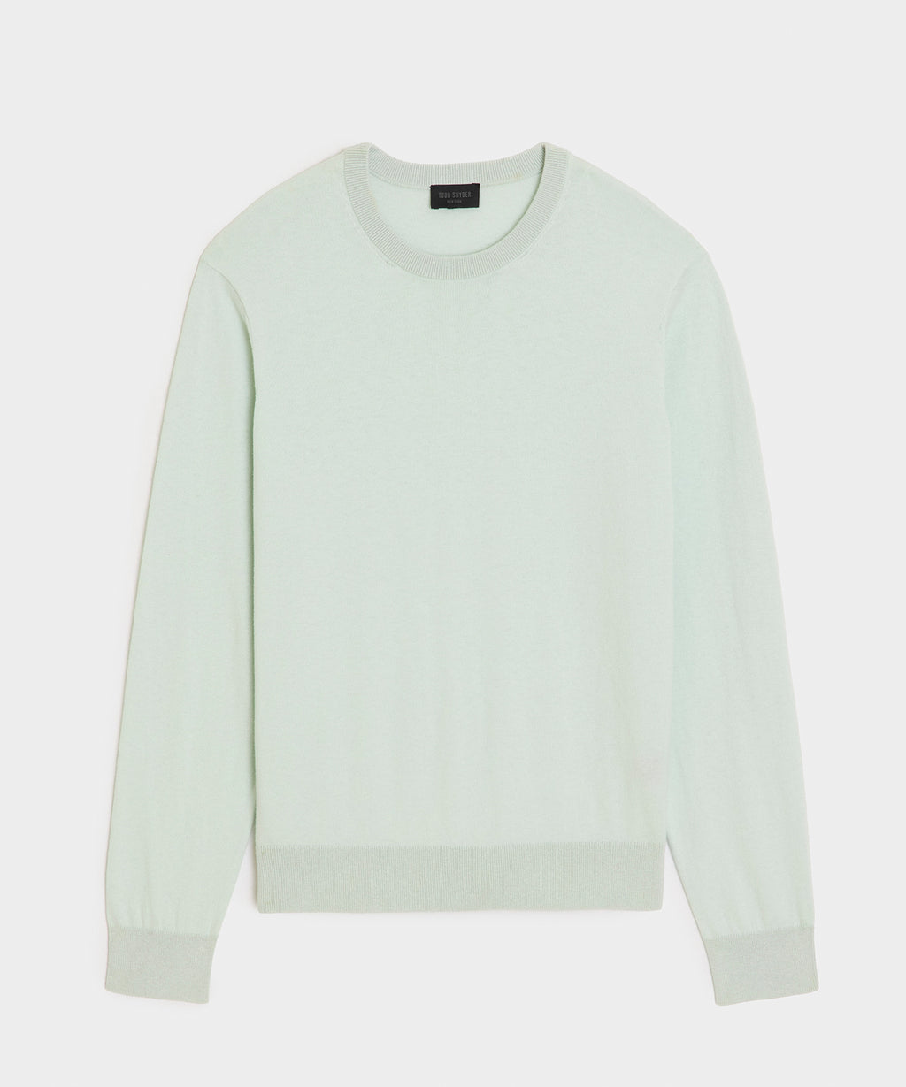 Cotton-Cashmere Crewneck Sweater