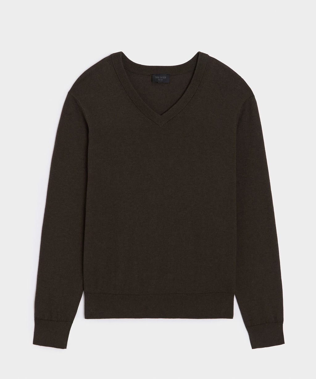 Cotton-Cashmere V-Neck