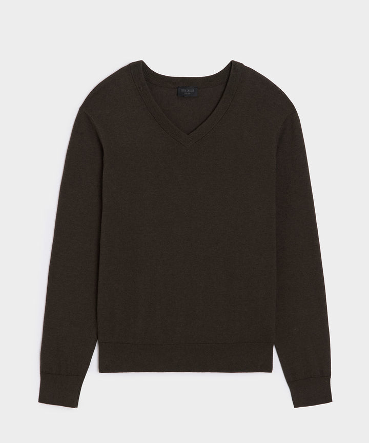 Cotton-Cashmere V-Neck