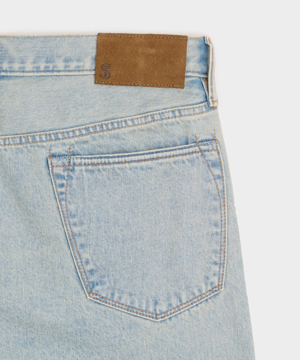 Slim Selvedge Jean in Faded Light Indigo