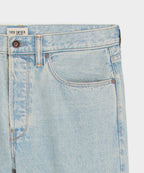 Straight Fit Selvedge Jean in Faded Light Indigo