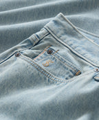 Straight Fit Selvedge Jean in Faded Light Indigo
