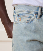 Straight Fit Selvedge Jean in Faded Light Indigo