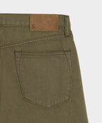 Straight Garment-Dyed Jean in Olive