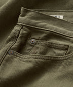 Straight Garment-Dyed Jean in Olive