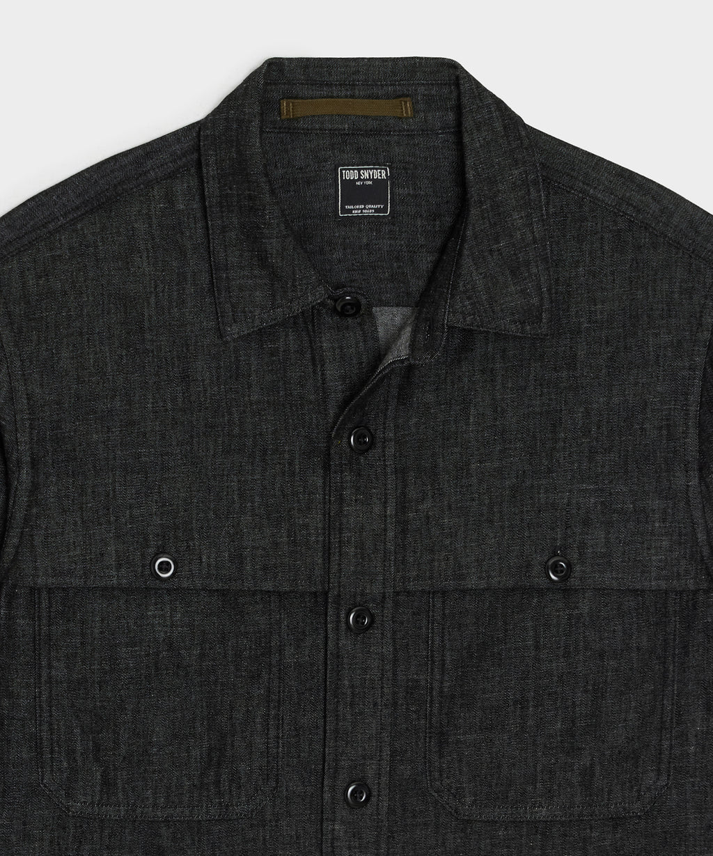 Denim Cape Shirt