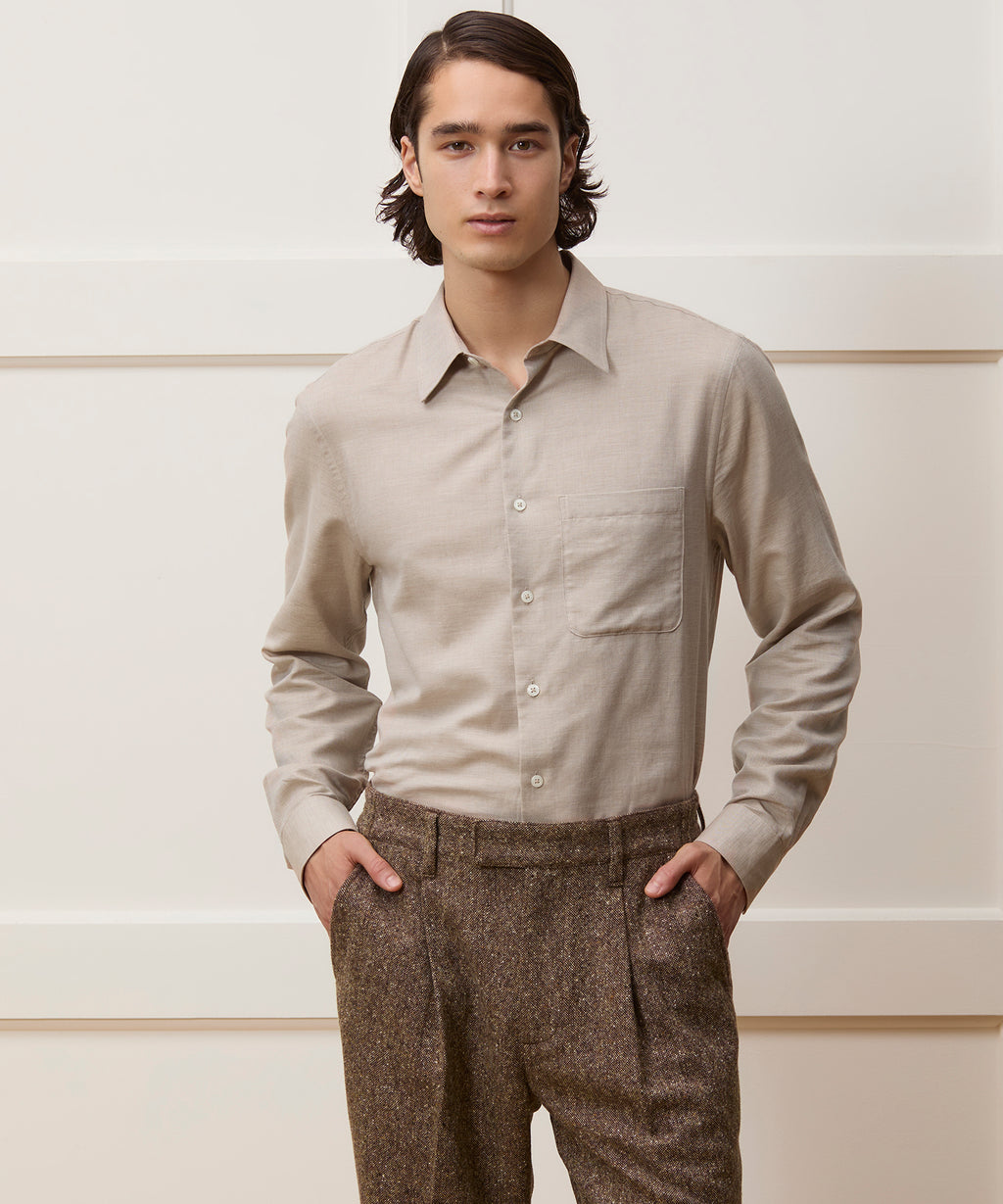 Portuguese Cotton-Cashmere Sport Shirt