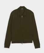 Merino Full-Zip Sweater Polo