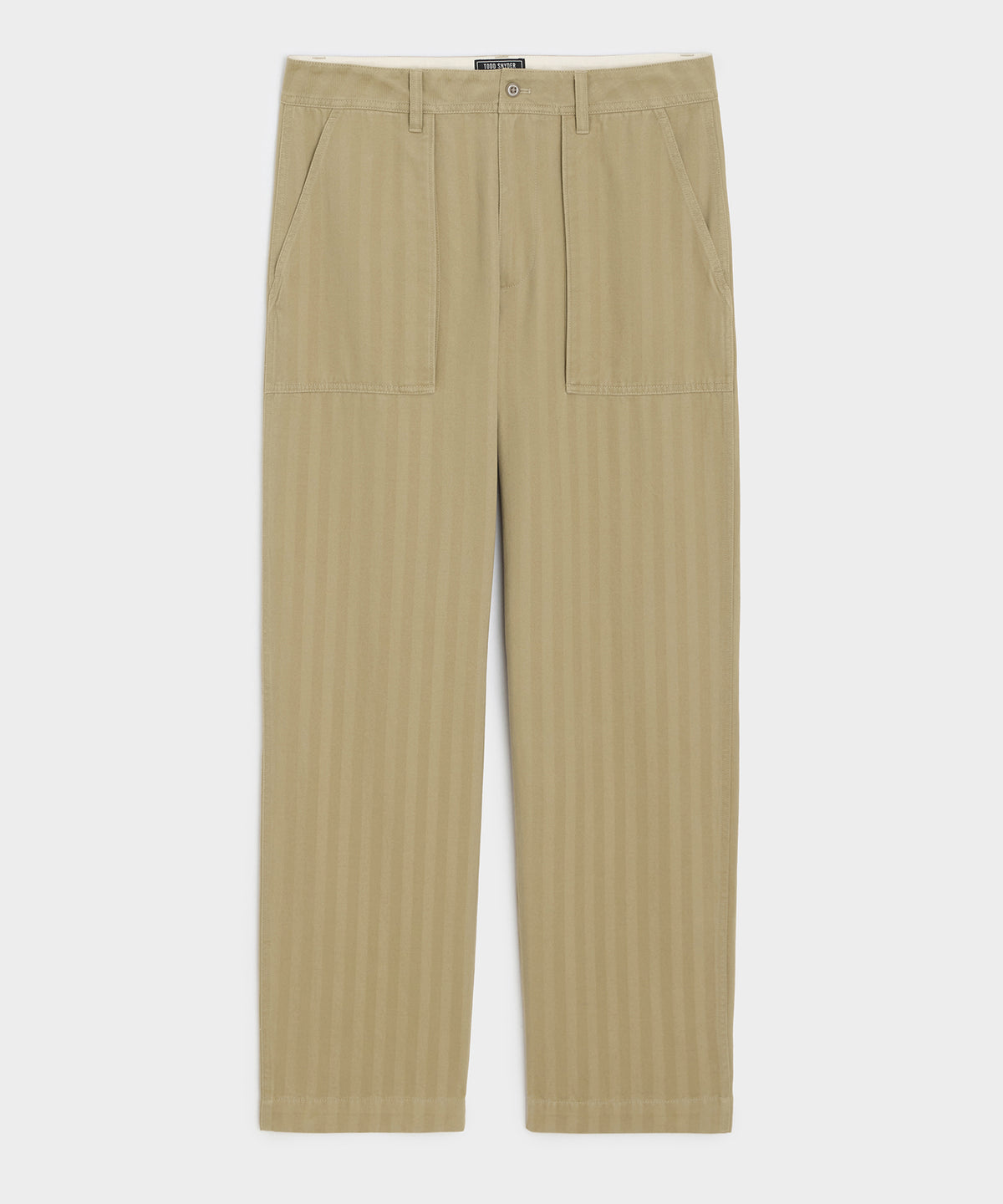 Relaxed Herringbone Twill Camp Pant