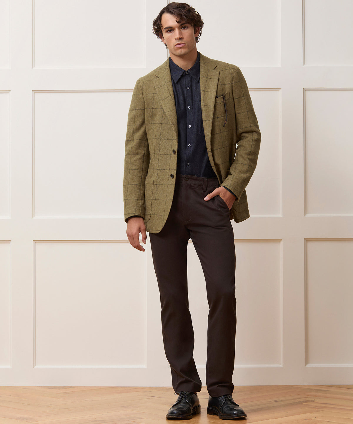 Italian Wool Windowpane Sport Coat