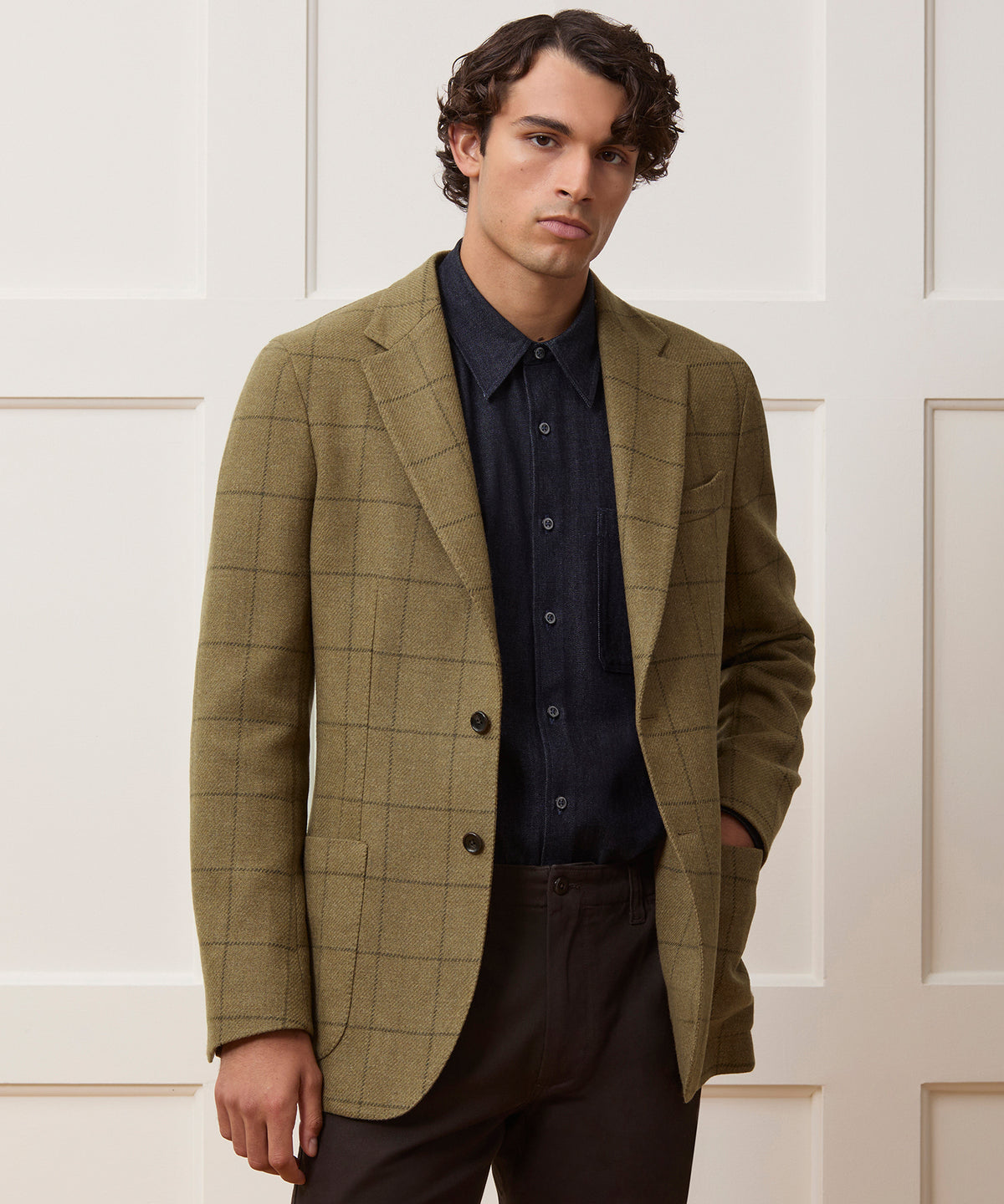 Italian Wool Windowpane Sport Coat