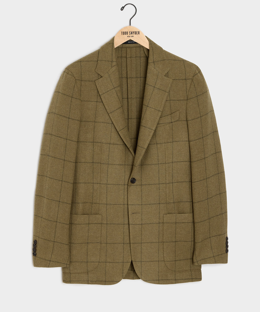 Italian Wool Windowpane Sport Coat