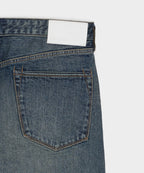 Straight Japanese Selvedge Stretch Jean in Worn Wash