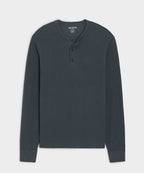 Lightweight Mini Waffle Henley