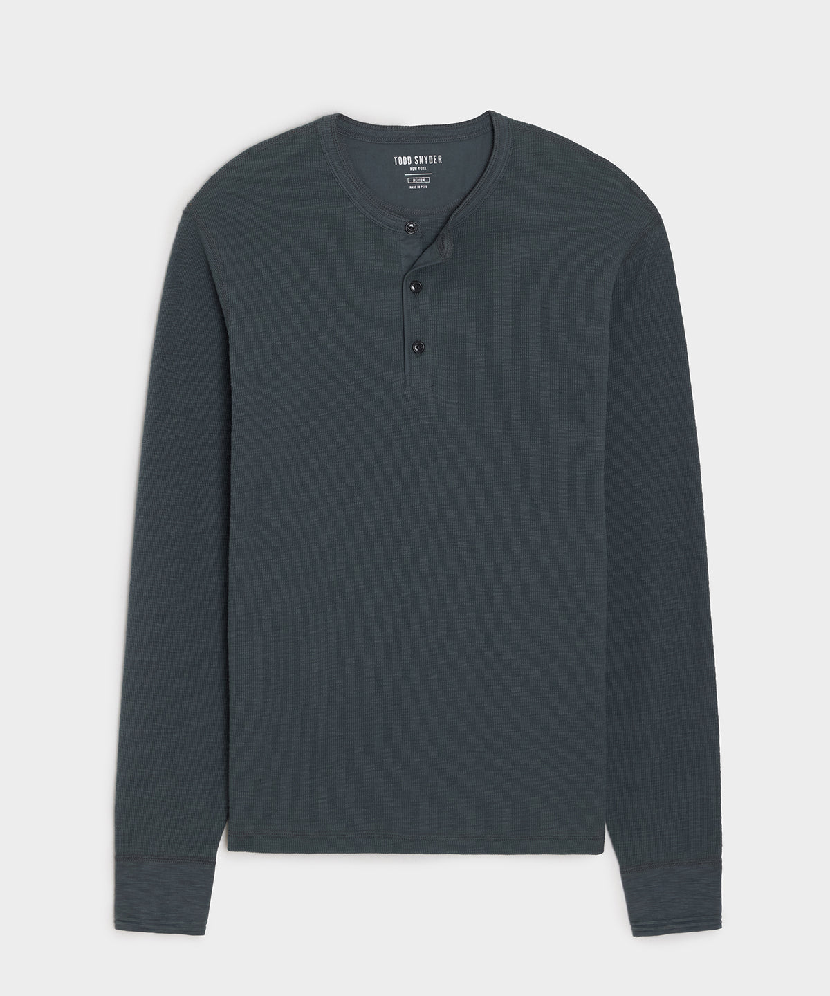 Lightweight Mini Waffle Henley