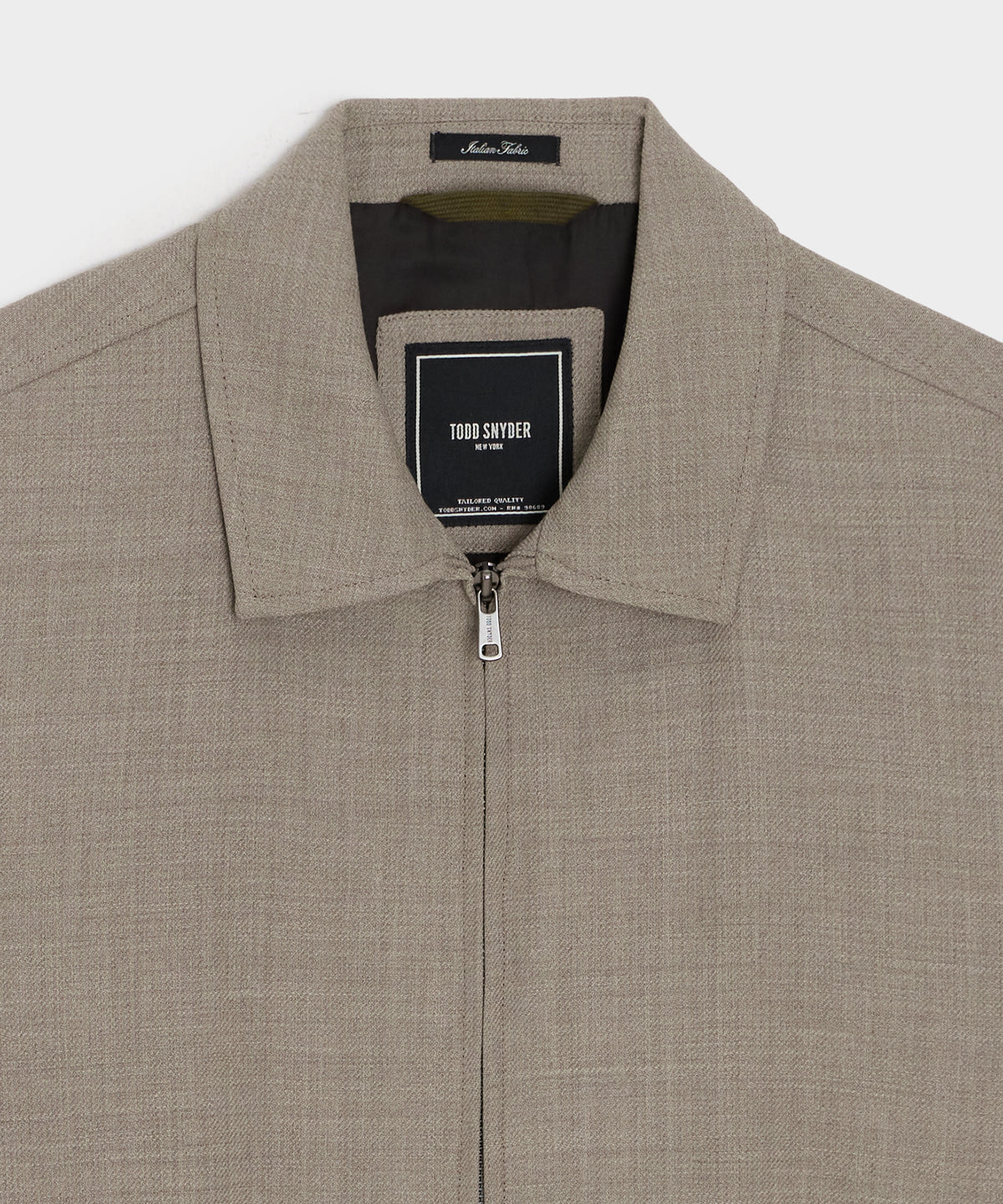 Lightweight Italian Wool Bomber Jacket