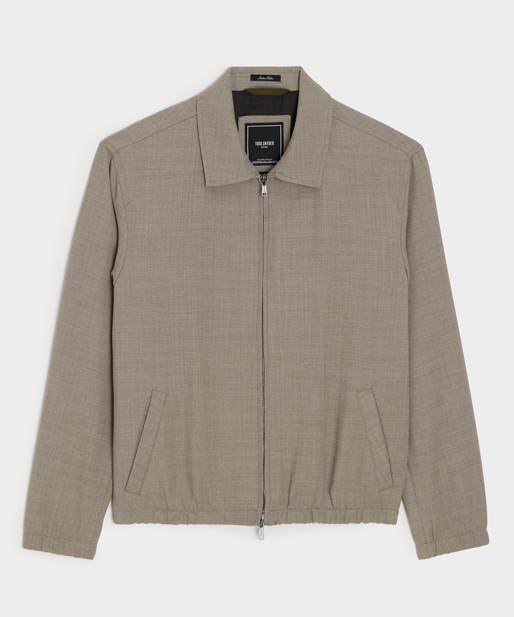 Lightweight Italian Wool Bomber Jacket