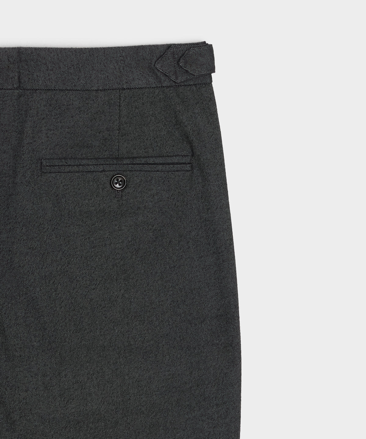 Italian Heathered Cotton Side Tab Trouser