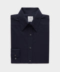 Lightweight Flannel Long Point Collar Dress Shirt