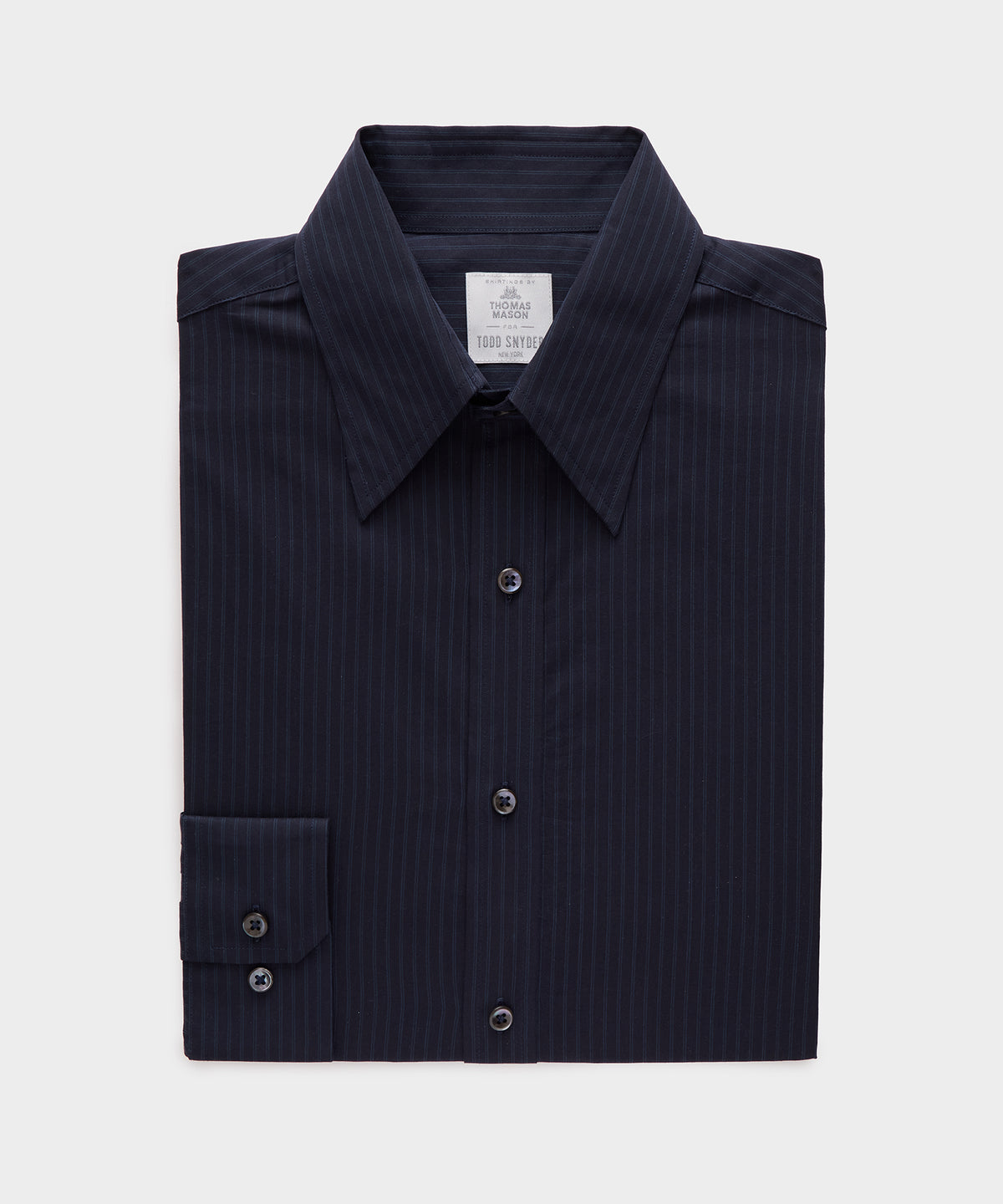 Lightweight Flannel Long Point Collar Dress Shirt