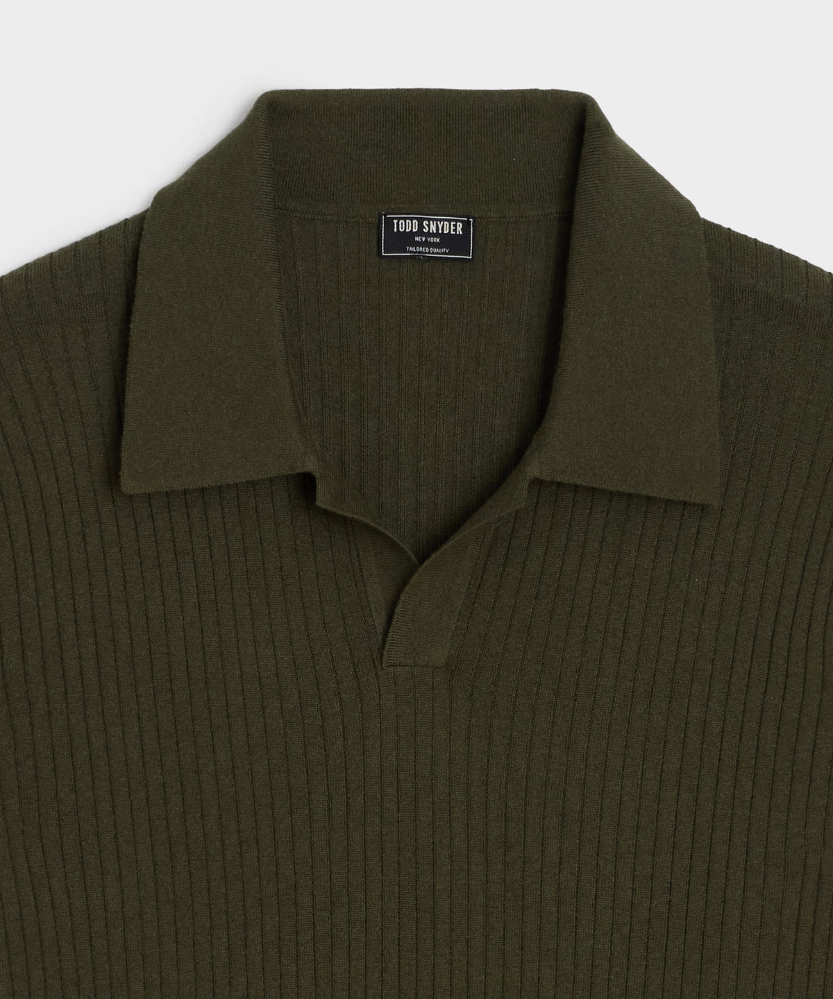 Silk-Cashmere Ribbed Montauk Sweater Polo