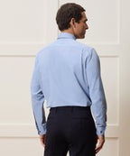Slim Twill Long Collar Dress Shirt