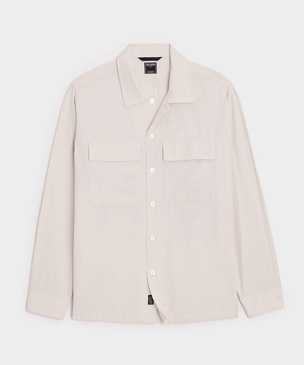 Relaxed Twill CPO Overshirt