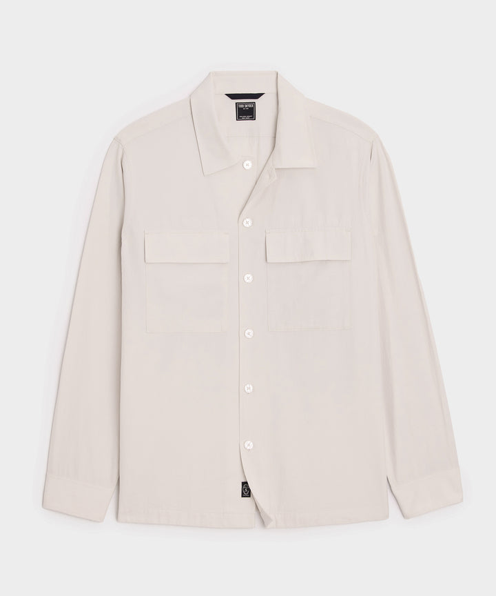 Relaxed Twill CPO Overshirt