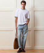 Boxy Jersey Ringer Tee