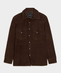 Italian Suede Western Shirt Jacket