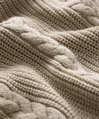 Beechwood Cable Knit Sweater Polo