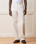 Relaxed Selvedge Jean in Distressed White