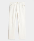 Straight Fit Japanese Selvedge Stretch Jean in White