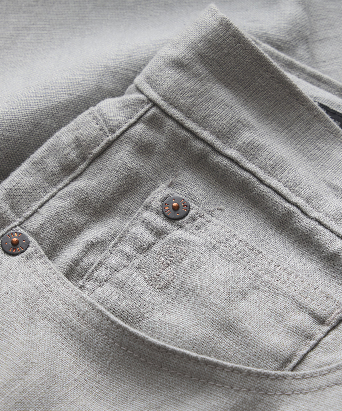 Slim 5-Pocket Linen Pant
