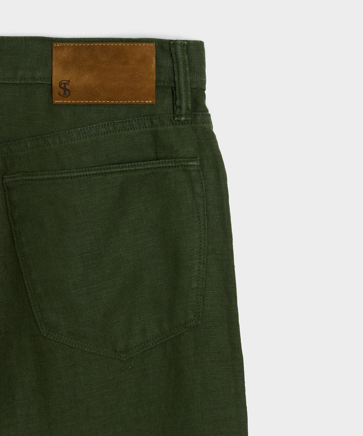 Slim 5-Pocket Linen Pant