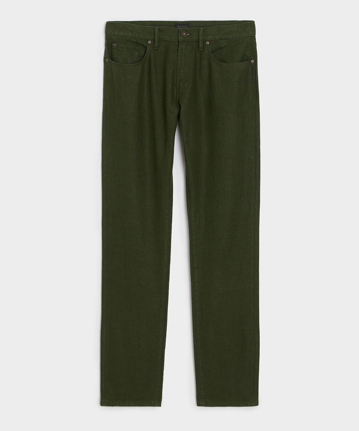 Slim 5-Pocket Linen Pant