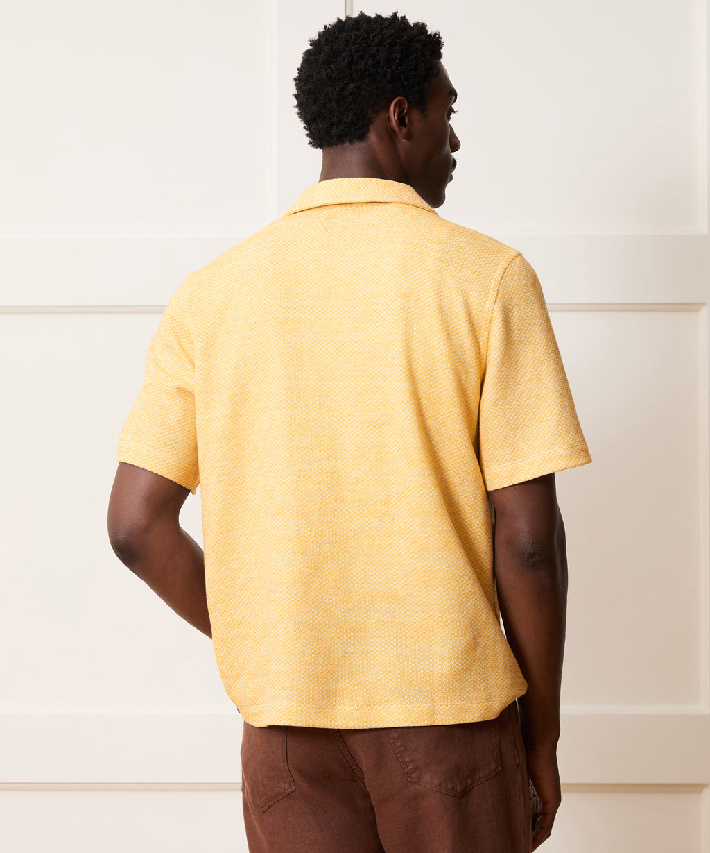Relaxed Microcheck Montauk Polo