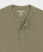 Ribbed Cotton Henley