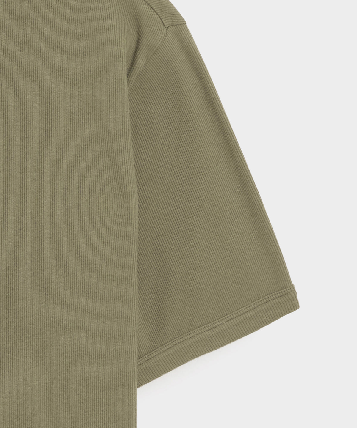 Ribbed Cotton Henley