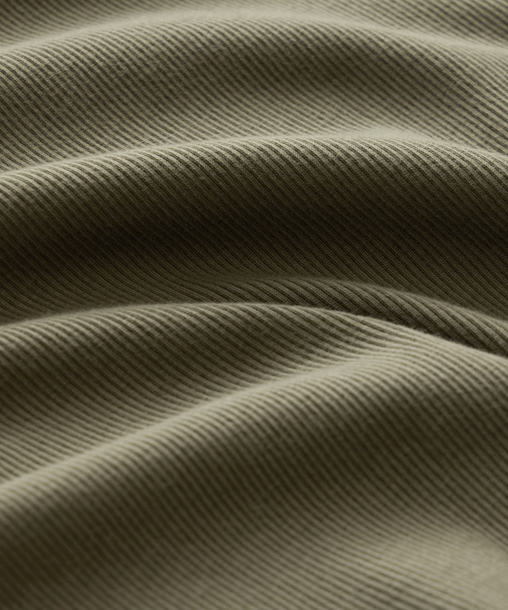 Ribbed Cotton Henley