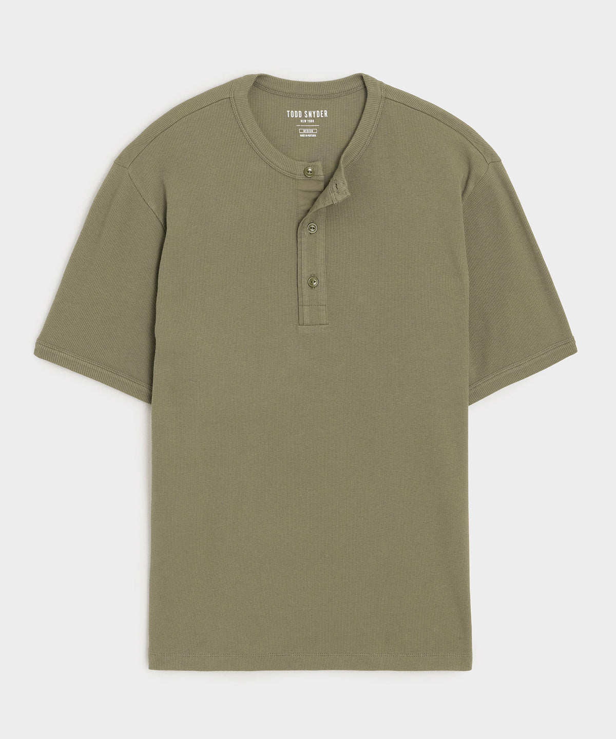 Ribbed Cotton Henley