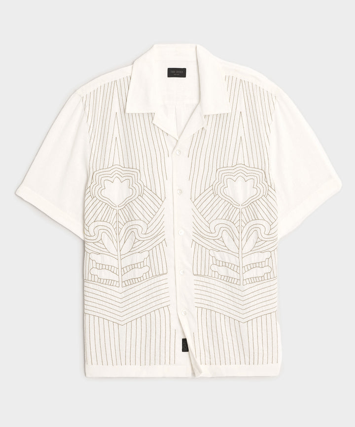 Embroidered Capri Shirt