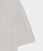 Ribbed Linen-Cotton Henley Sweater