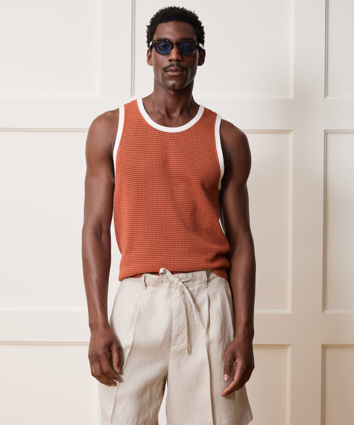 Tipped Luxe Mesh Tank