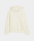 Cotton-Camelhair Fleece Hoodie in Vintage White