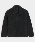 Sherpa Snap Pullover in Charcoal