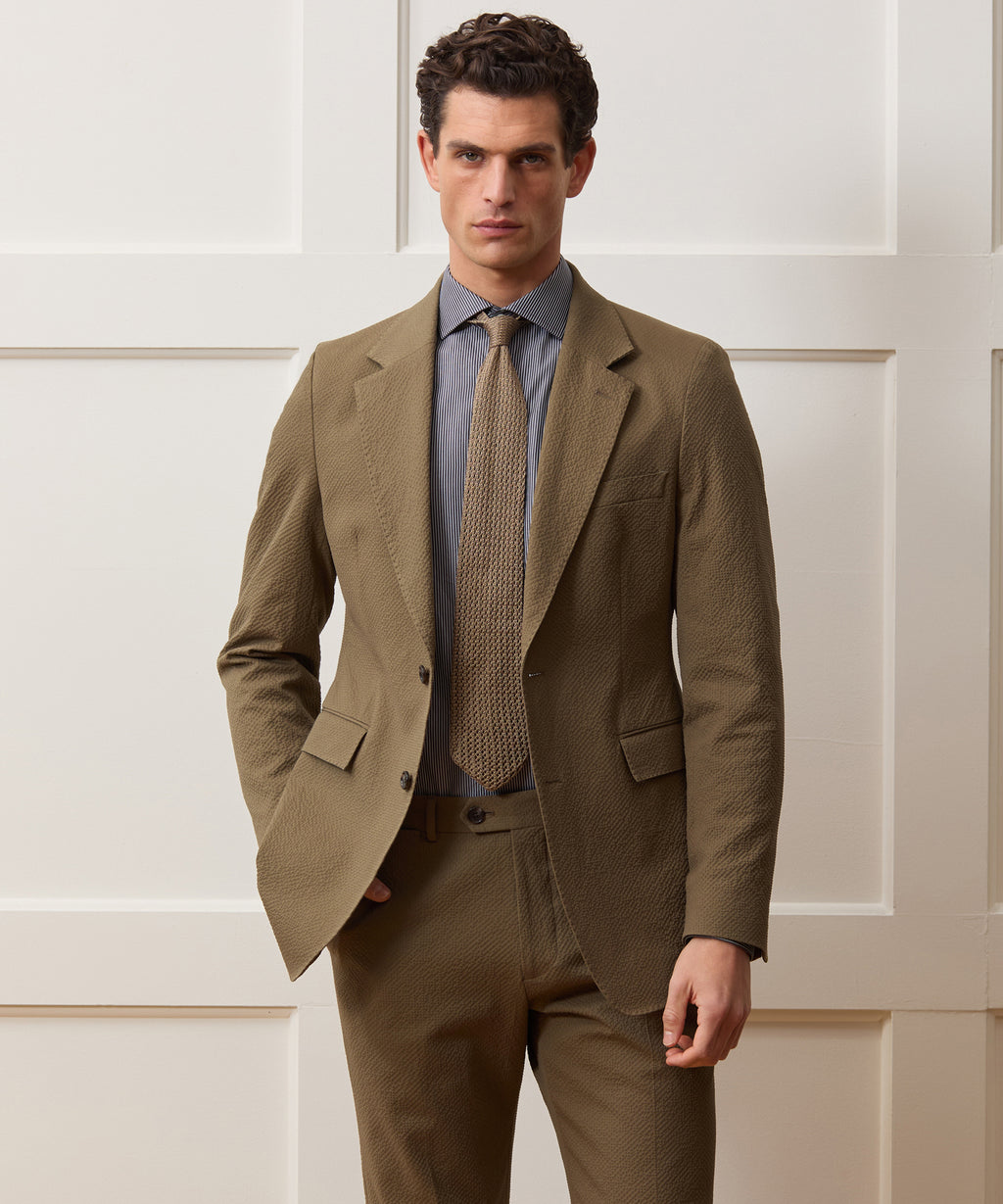Italian Seersucker Sutton Jacket