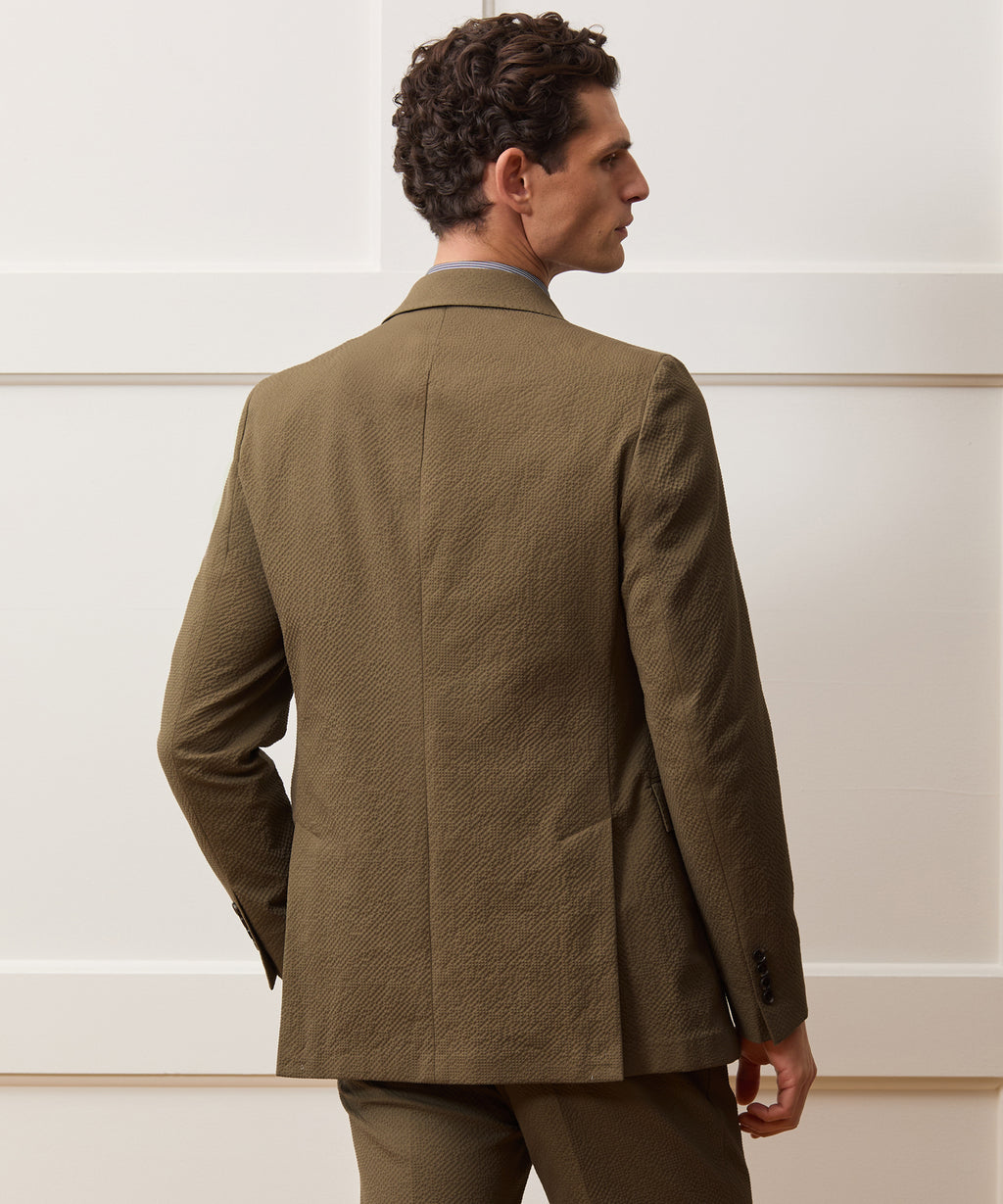 Italian Seersucker Sutton Jacket