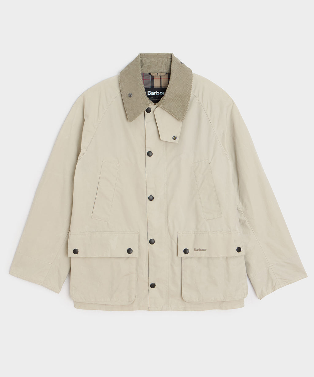 Flat lay of the Barbour Bedale Jacket.