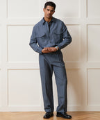 Italian Linen-Wool Officer Trouser